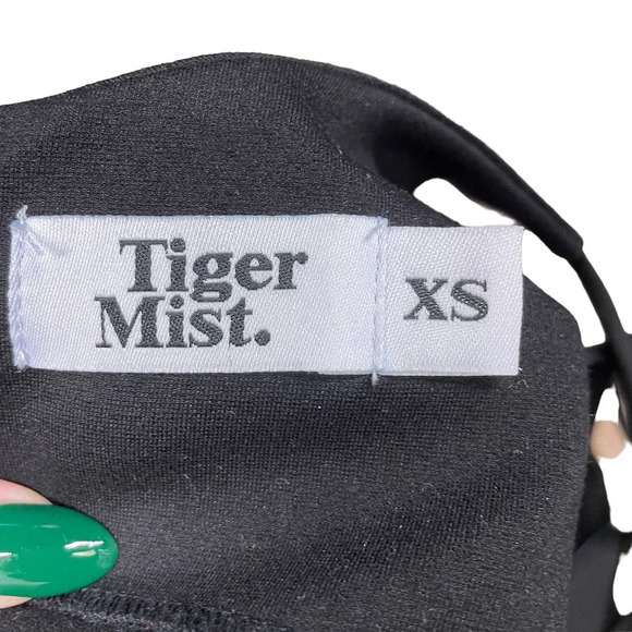 Tiger Mist Black Spaghetti Tie Strap Swing Tank Top Size XS - Picture 9 of 11